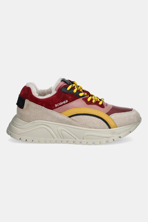 Bogner sneakersy skórzane MALAGA kolor bordowy 22441183 - zdjęcie produktu nr 2
