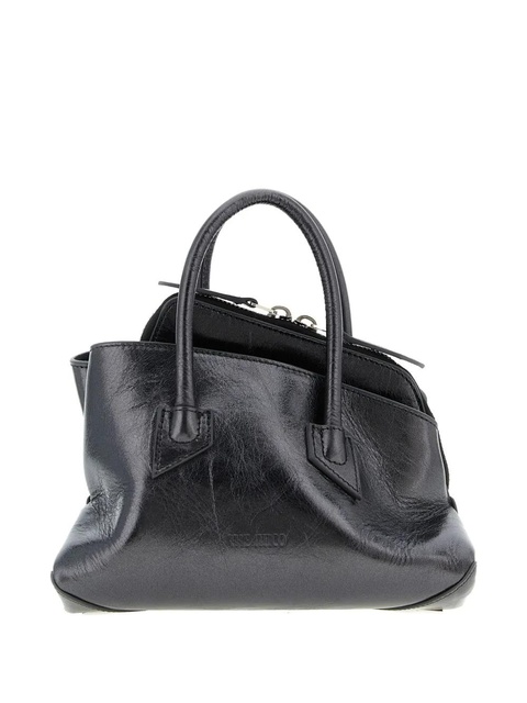 The Attico mini La Passeggiata embossed-logo tote bag - Black - zdjęcie produktu nr 1