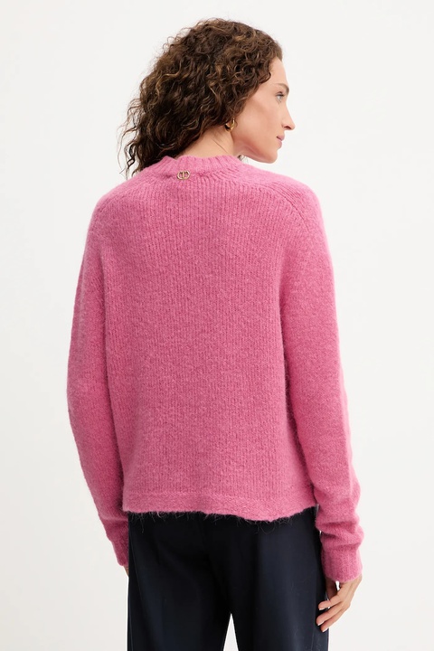 Twinset sweter z wełną damski kolor różowy 252TT3136 - zdjęcie produktu nr 2