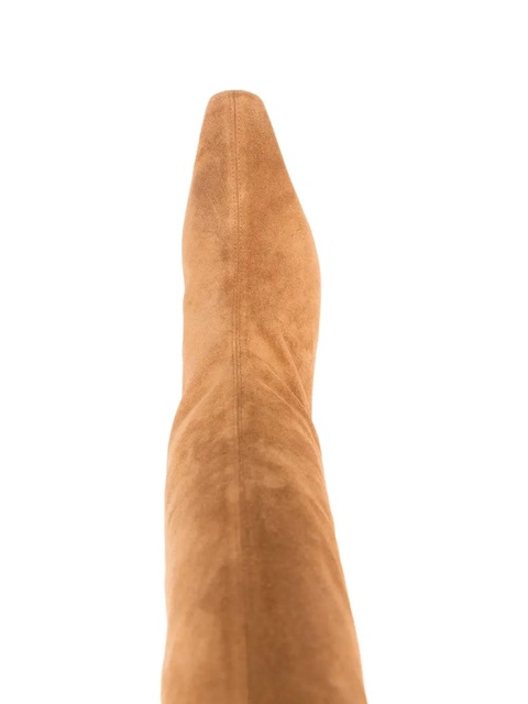STAUD suede knee-high boots - Neutrals - zdjęcie produktu nr 2