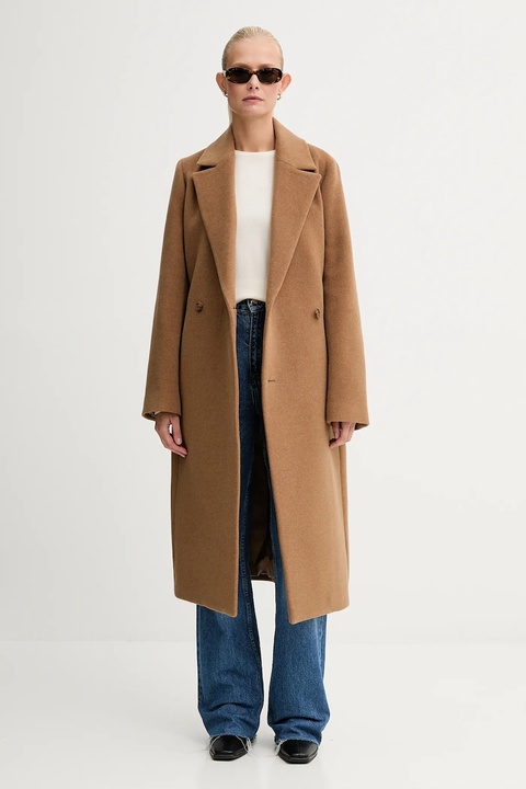 Bally sweter kaszmirowy damski kolor beżowy lekki WKN07P - zdjęcie produktu nr 2