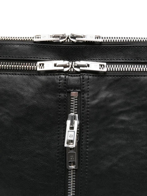 Alexander Wang double-zip leather clutch - Black - zdjęcie produktu nr 2