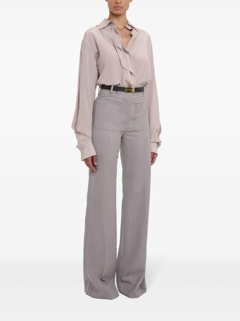 Victoria Beckham Alina palazzo pants - Grey - zdjęcie produktu nr 2
