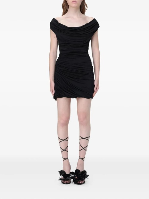 Magda Butrym cowl-neck draped mini dress - Black - zdjęcie produktu nr 1