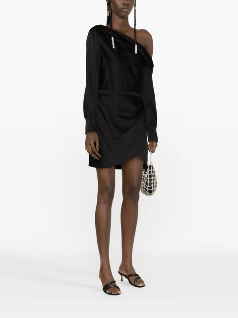 Simkhai Cameron asymmetric minidress - Black - zdjęcie produktu nr 2