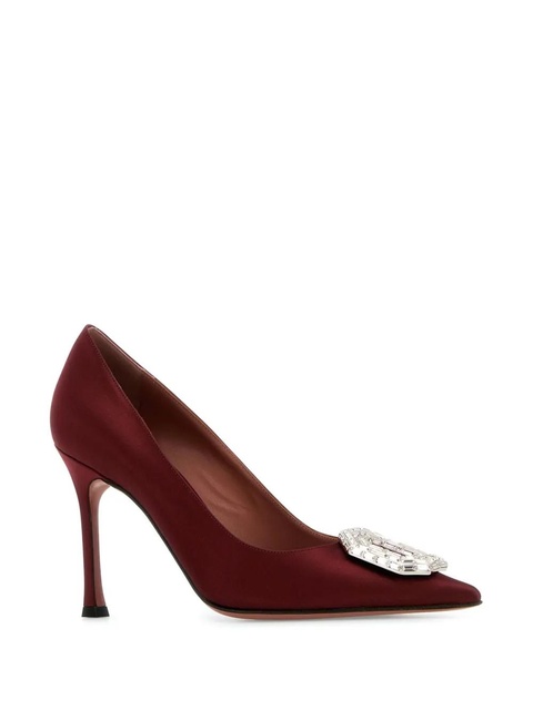 Amina Muaddi 90mm Camelia pumps - Red - zdjęcie produktu nr 2