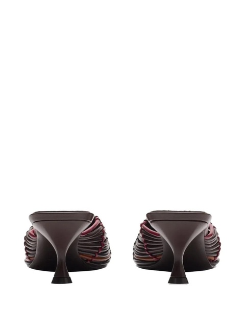 Burberry 55mm woven heel mules - Brown - zdjęcie produktu nr 2