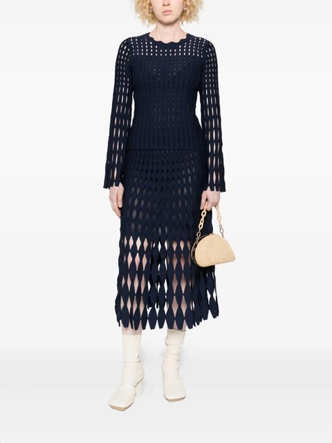 Simkhai cut-out ribbed sweater - Blue - zdjęcie produktu nr 2