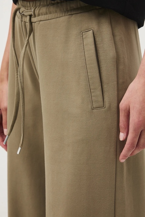 Medicine spodnie dresowe damskie kolor zielony szerokie medium waist - zdjęcie produktu nr 2