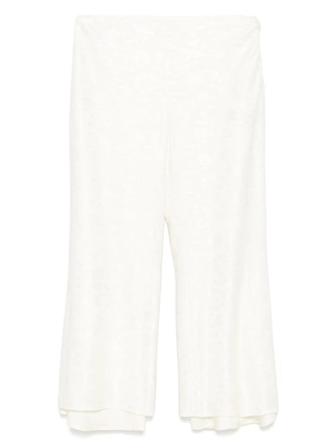 Jil Sander flower-jacquard trousers - Neutrals - zdjęcie produktu nr 1