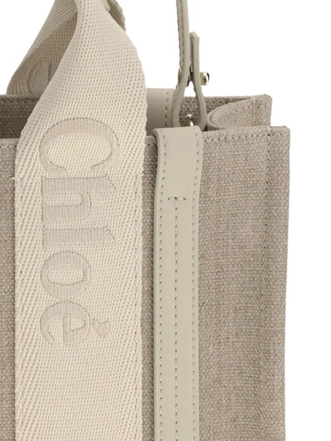 Chloé small Woody tote bag - Neutrals - zdjęcie produktu nr 2