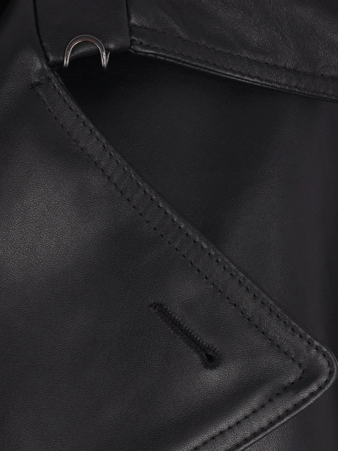 MM6 Maison Margiela leather jacket - Black - zdjęcie produktu nr 1