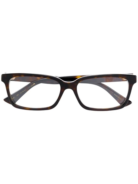 Gucci Eyewear square frame glasses - Brown - zdjęcie produktu nr 1