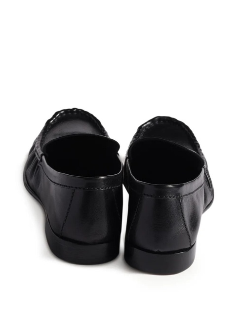 Miu Miu embossed-logo loafers - Black - zdjęcie produktu nr 2