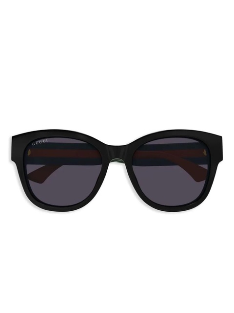 Gucci Eyewear engraved-logo sunglasses - Blue - zdjęcie produktu nr 1