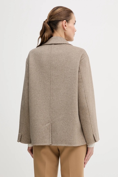 Gaudi płaszcz z dodatkiem wełny kolor beżowy 521FD35011 - zdjęcie produktu nr 2