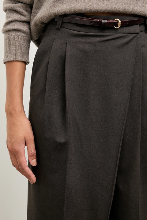Answear.LAB spodnie damskie kolor brązowy szerokie high waist - zdjęcie produktu nr 2