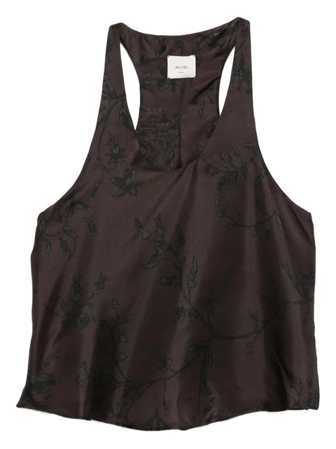 Alysi floral-jacquard top - Brown - zdjęcie produktu nr 2