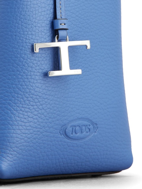 Tod's mini leather tote bag - Blue - zdjęcie produktu nr 2
