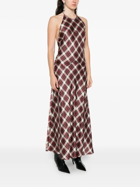 DÔEN Maxime checked maxi dress - Brown - zdjęcie produktu nr 2