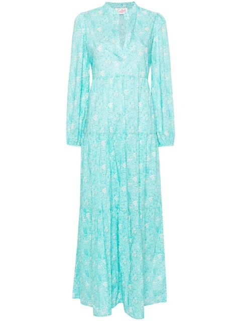 MC2 Saint Barth Nadja tiered maxi dress - Blue - zdjęcie produktu nr 1
