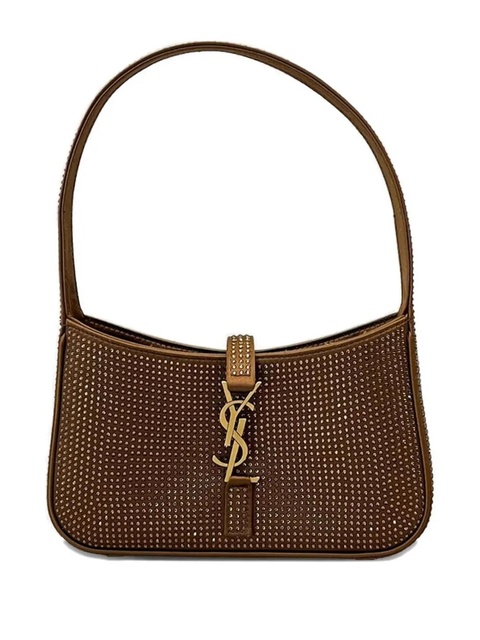 Saint Laurent embellished logo shoulder bag - Brown - zdjęcie produktu nr 1