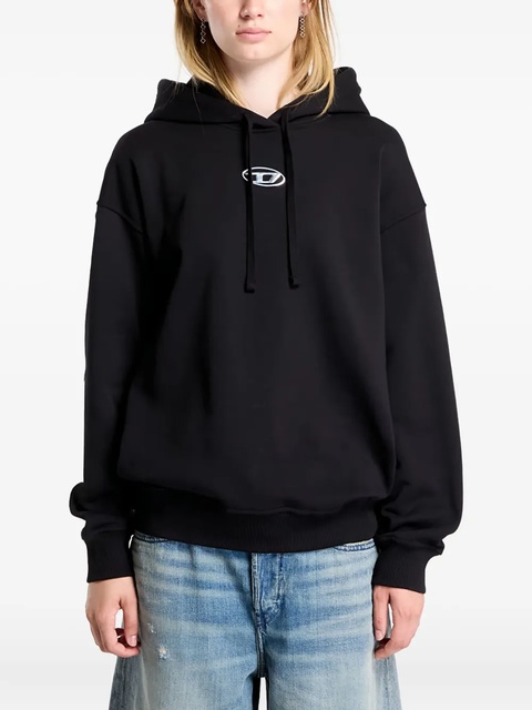 Diesel logo-embroidered hoodie - Black - zdjęcie produktu nr 1