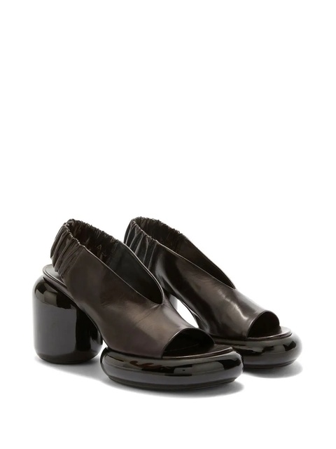 Jil Sander block-heel leather sandals - Black - zdjęcie produktu nr 2