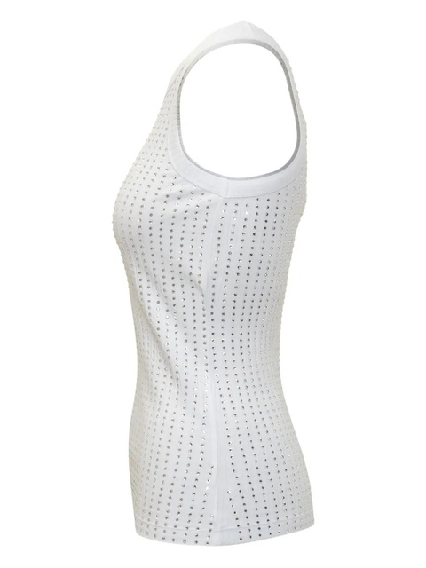 The Attico crystal-embellished tank top - White - zdjęcie produktu nr 2