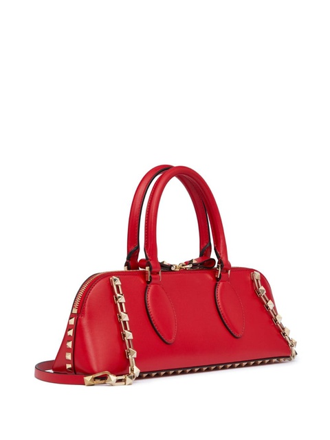 Valentino Garavani Rockstud E/W leather handbag - Red - zdjęcie produktu nr 2
