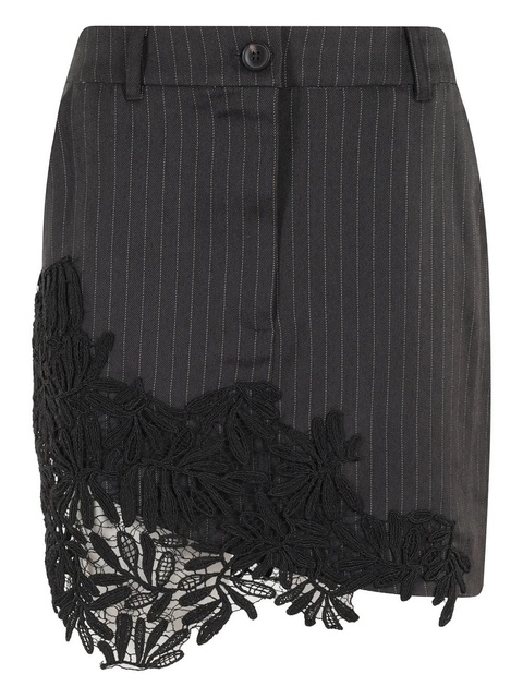 Essentiel Antwerp pinstriped mini skirt - Grey - zdjęcie produktu nr 1