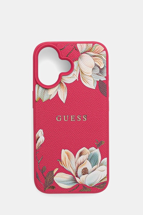 Guess etui na telefon iPhone 16 kolor różowy GUHMP16SPGNMPLMF - zdjęcie produktu nr 1