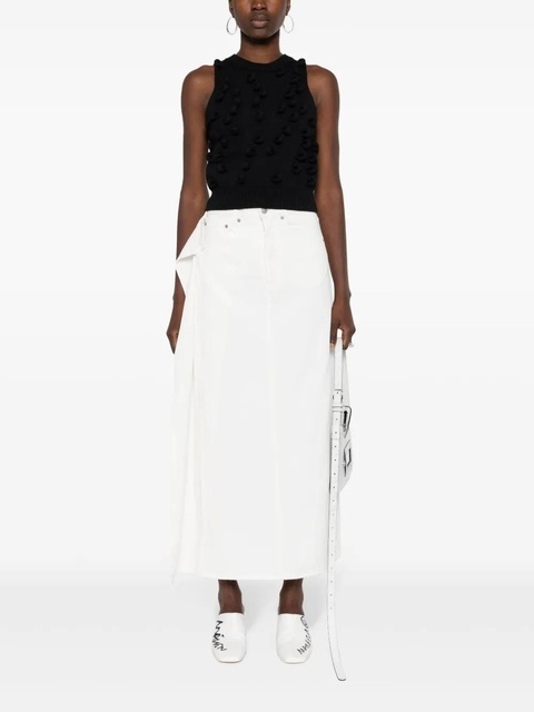 JW Anderson loop-detailing knitted tank top - Black - zdjęcie produktu nr 2