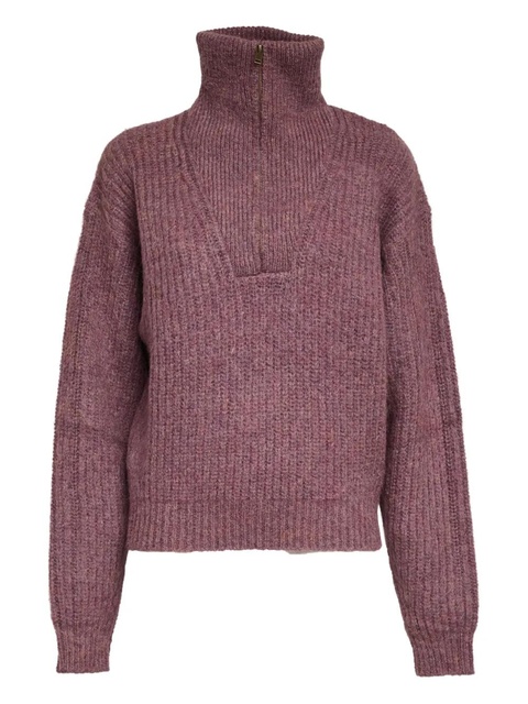 ISABEL MARANT Danita half-zip sweater - Purple - zdjęcie produktu nr 1