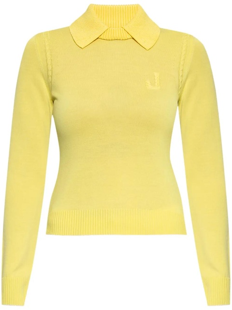 Jacquemus logo-embellished jumper - Yellow - zdjęcie produktu nr 1