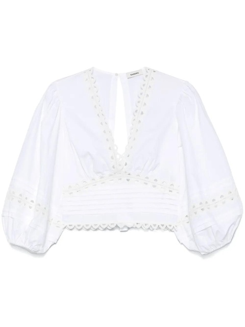 SANDRO cut-out-detail top - White - zdjęcie produktu nr 1