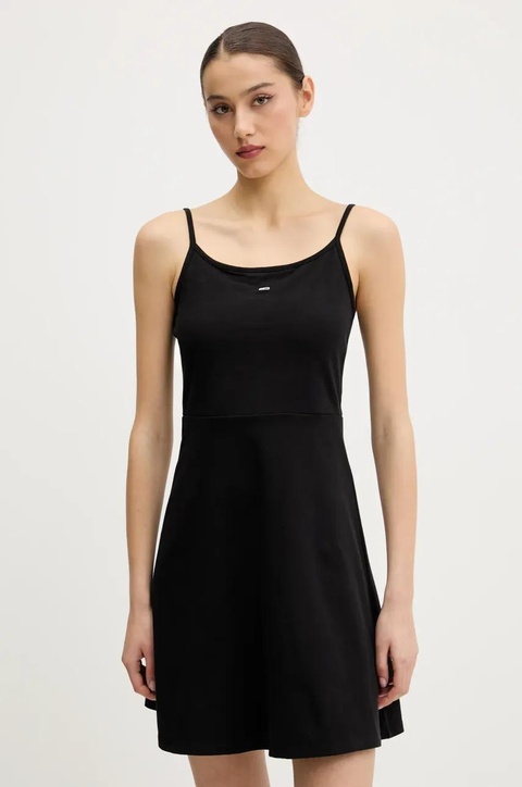 Tommy Jeans sukienka kolor czarny mini rozkloszowana DW0DW21354 - zdjęcie produktu nr 1