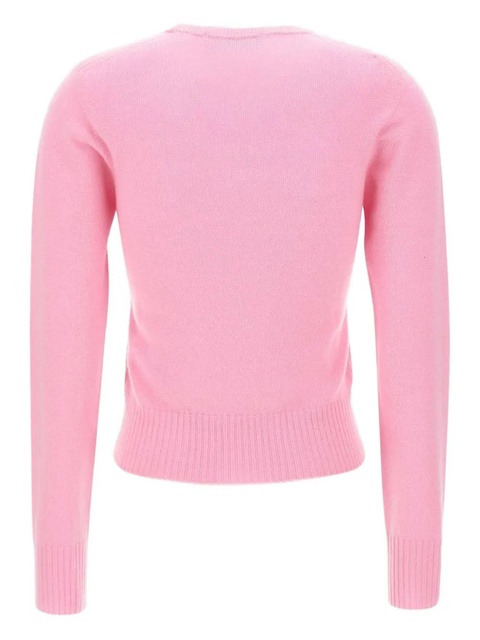 Blumarine embroidered ribbed cashmere sweater - Pink - zdjęcie produktu nr 2