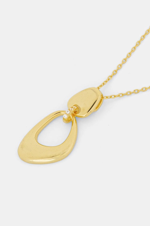 Answear.LAB naszyjnik ze srebra pokrytego złotem - zdjęcie produktu nr 2