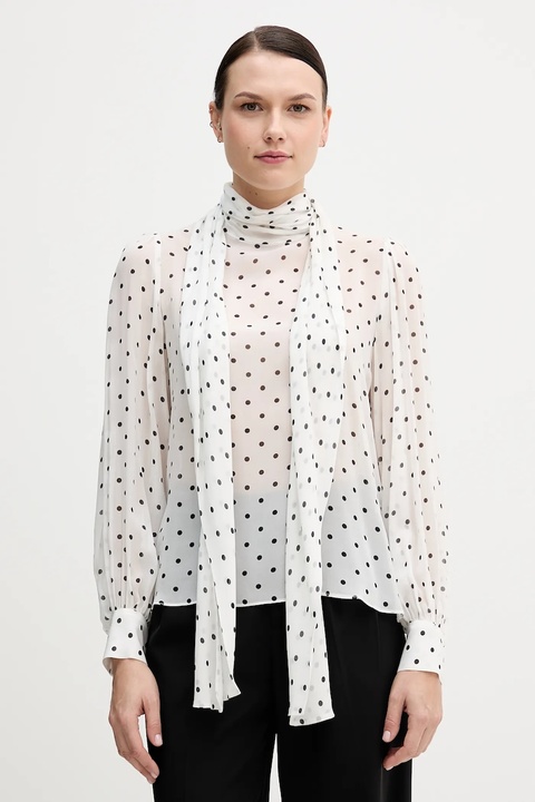 Pedro del Hierro bluzka damska kolor biały wzorzysta - zdjęcie produktu nr 1