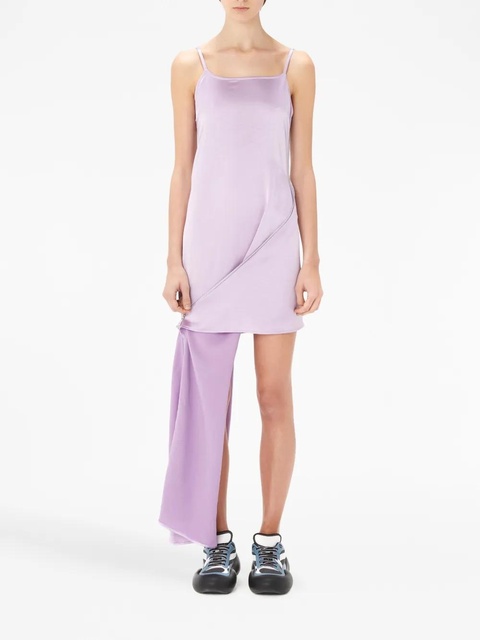 JW Anderson crease-effect ankle-length dress - Purple - zdjęcie produktu nr 2