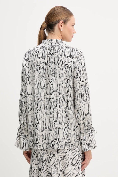 Marc Aurel koszula damska kolor czarny relaxed ze stójką 6339-1001-93494 - zdjęcie produktu nr 2