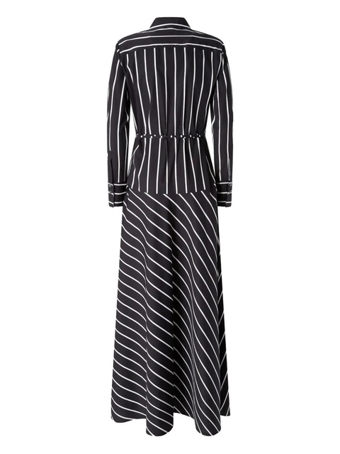 PINKO diagonal-stripe shirt dress - Black - zdjęcie produktu nr 2
