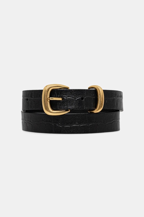 Calvin Klein pasek skórzany damski kolor czarny LV04F7056G - zdjęcie produktu nr 2