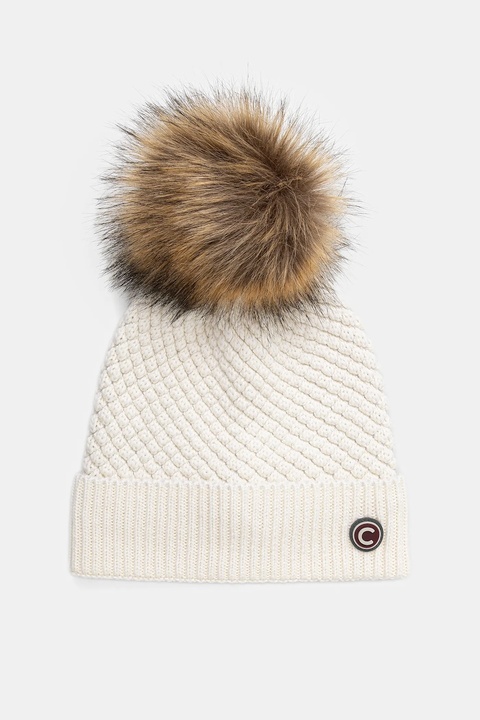 Colmar czapka z domieszką wełny kolor beżowy z grubej dzianiny 4854E.3XS - zdjęcie produktu nr 1