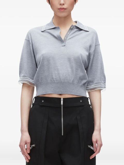 3.1 Phillip Lim short-sleeve merino T-shirt - Grey - zdjęcie produktu nr 2