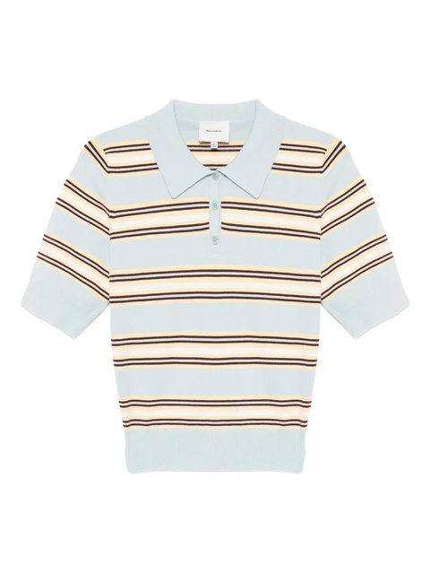 Reformation Campbell polo top - Blue - zdjęcie produktu nr 1