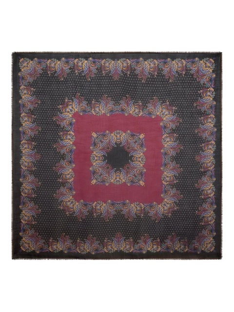 ETRO floral paisley cashmere shawl - Black - zdjęcie produktu nr 1