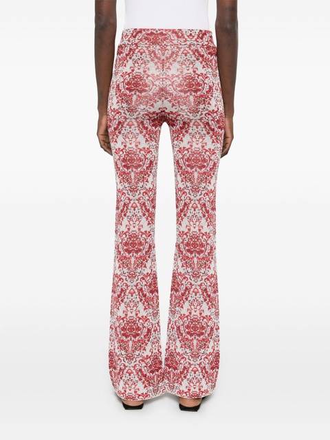 Rabanne paisley jacquard slim trousers - Red - zdjęcie produktu nr 2