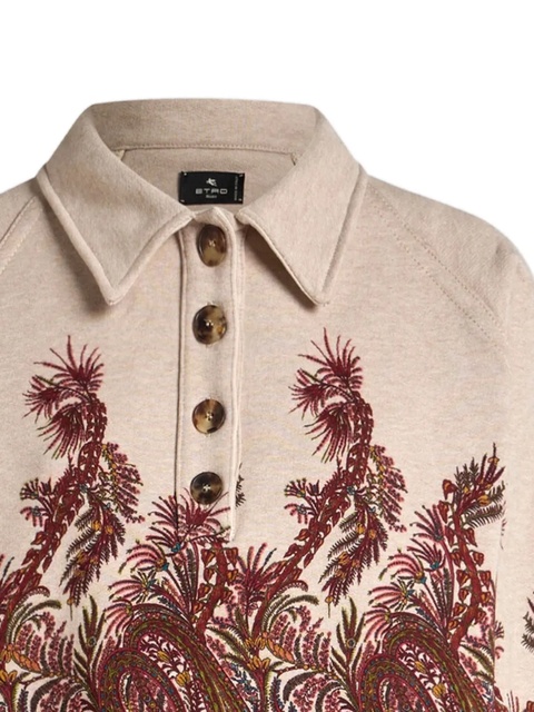 ETRO paisley-print polo-neck sweatshirt - Neutrals - zdjęcie produktu nr 1